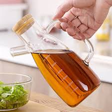 600/800/1000ml Oil Bottle Kitchen Glass Oil Pot