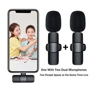 Wireless Mini Microphone Audio Video Recording